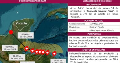 Llama Procivy a mantenerse informados por “Sara”