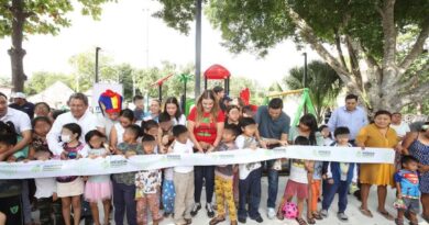 Celebra Cecilia Patrón la Navidad con cuatro renovados parques 