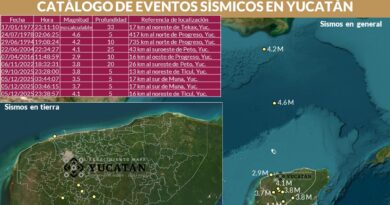 Sismos de baja intensidad, sin riesgo para la población de Yucatán