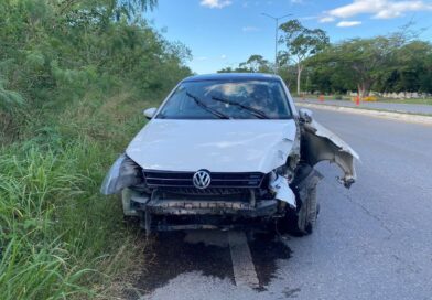 ACCIDENTE EN TICUL D4JA CUANTIOSOS DAÑOS MATERIALES