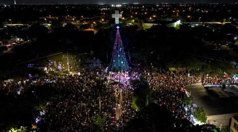 Mérida Brilla llega al parque La visita de  Juan Pablo II
