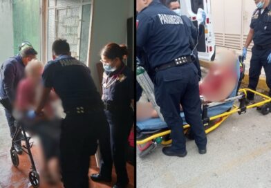 ADULTO MAYOR RESCATADO DEL FUEGO