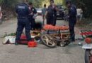 MOTOCICLISTA GRAVEMENTE LESIONADO EN CHOQUE 