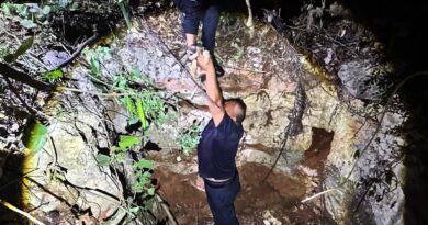 RESCATAN A PERRITO DE FOSA