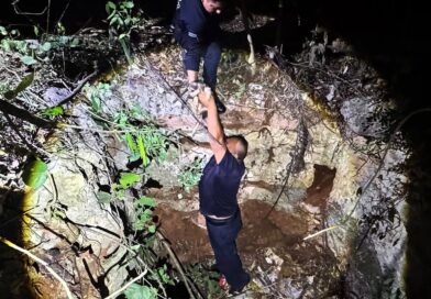 RESCATAN A PERRITO DE FOSA