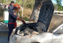 INCENDIO DE VEHÍCULO A CAUSA DE UN CORTO CIRCUITO