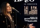 La Sedeculta organiza concierto gratis de Tania Libertad 