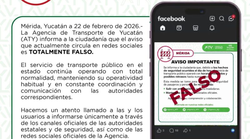 TRANSPORTE PÚBLICO SEGUIRÁ OPERANDO CON NORMALIDAD 