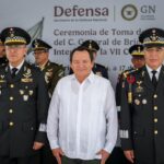 Díaz Mena en toma de protesta del coordinador interino de la Guardia Nacional en Yucatán