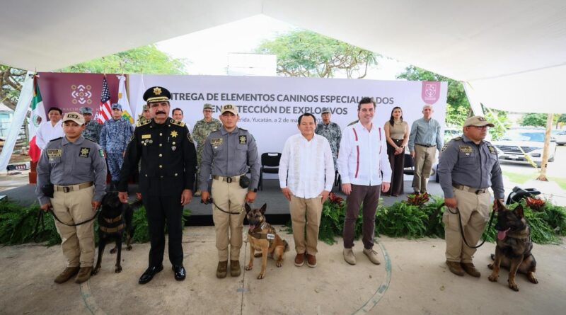 Yucatán suma binomios caninos antiexplosivos