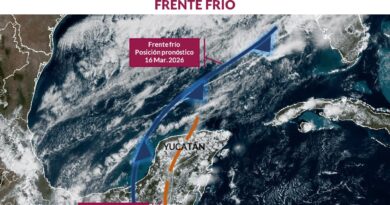 Frente frío traerá lluvias la próxima semana: Procivy