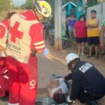 CICLISTA EBRIO SE ESTRELLA CONTRA POSTE EN TIZIMÍN