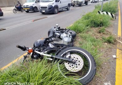 MOTOCICLISTA GRAVE TRAS CHOCAR EN LA MÉRIDA–UMÁN