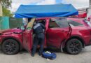 CONDUCTOR PIERDE EL CONTROL Y EMBISTE DOS PUESTOS DE COMIDA