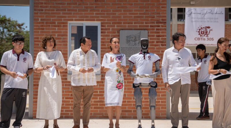 Presidenta Claudia Sheinbaum y Díaz Mena impulsan educación tecnológica con nuevo CBTis
