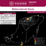Se detecta tormenta fuerte sobre el municipio de Motul, Yucatán