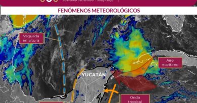 Continuará potencial de lluvias fuertes a intensas en Yucatán