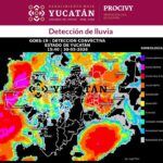 AMPLIA COBERTURA NUBOSA GENERA LLUVIAS EN YUCATÁN