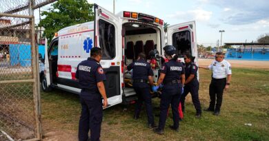 AGENTE ESTATAL ES TRASLADADO VÍA AÉREA TRAS ACCIDENTE
