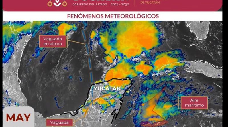 LLUVIAS Y CALOR EXTREMO ESTE MIÉRCOLES EN YUCATÁN