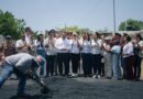 Inician trabajos de bacheo en calles de la colonia Leandro Valle