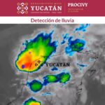 LLUVIAS FUERTES PERSISTEN EN EL PONIENTE Y SUR DE YUCATÁN