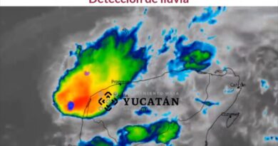LLUVIAS FUERTES PERSISTEN EN EL PONIENTE Y SUR DE YUCATÁN