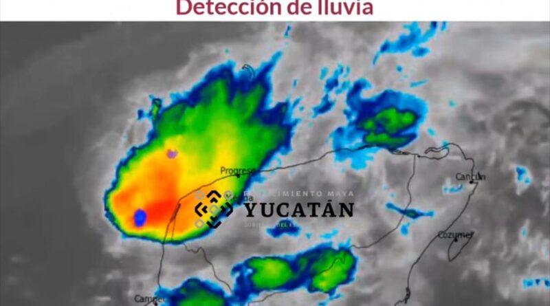 LLUVIAS FUERTES PERSISTEN EN EL PONIENTE Y SUR DE YUCATÁN