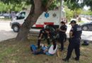 SEMÁFORAZO ENTRE UN AUTO Y UNA MOTOCICLETA