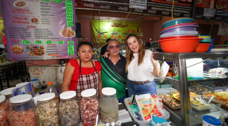 Con Mérida Enchula llegamos a mercados públicos para mejorar la infraestructura: CPL