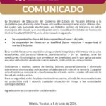 SUSPENDEN CLASES EN YUCATÁN POR LLUVIAS