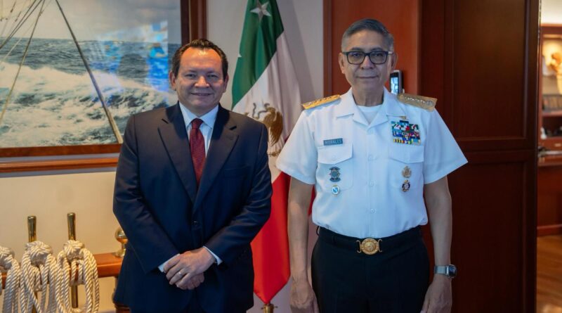 Díaz Mena y Secretario de Marina impulsan transformación histórica del Puerto de Altura de Progreso