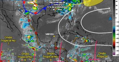 ONDA TROPICAL No. 9 CRUZARÁ LA PENÍNSULA SIN LLUVIAS SIGNIFICATIVAS