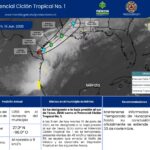 POTENCIAL CICLÓN TROPICAL No. 1 BAJO VIGILANCIA