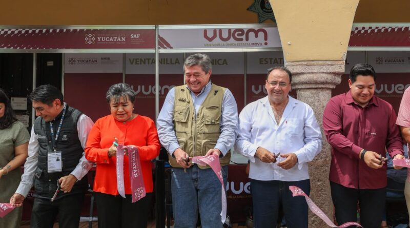Ventanilla Única Estatal Móvil llega a Dzidzantún