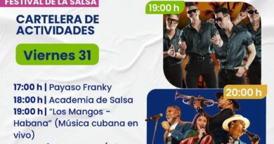 Cartelera del Festival de la Salsa en la Feria Tunich 2026