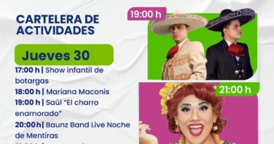 Cartelera de este jueves en la Feria Artesanal Tunich 2026