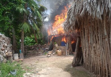 INCENDIO CONSUME VIVIENDA EN PETO