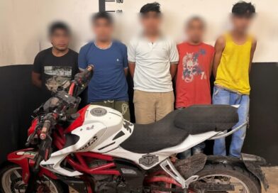 CAEN CINCO EN OPERATIVO, RECUPERAN MOTOCICLETA ROBADA EN TIZIMÍN