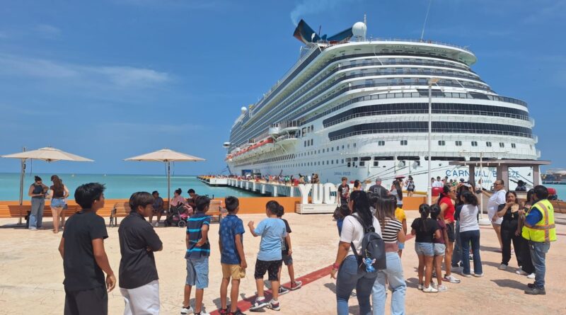 Crece el turismo de cruceros en Yucatán con un incremento de 14.3% en arribos