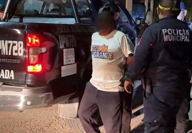DETENIDO POR INTENTAR MACHETEAR A SU ESPOSA