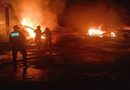  INCENDIO AFECTA BODEGA Y VEHÍCULOS EN LA VALLADOLID-CANCÚN