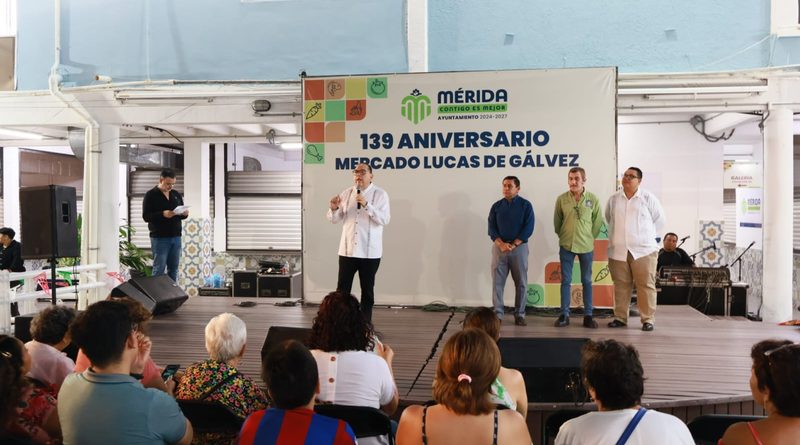 El mercado Lucas de Gálvez celebra 139 años de historia y tradición en Mérida