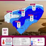 LLUVIAS, CALOR Y RACHAS DE VIENTO SE PREVÉN ESTE MARTES EN YUCATÁN