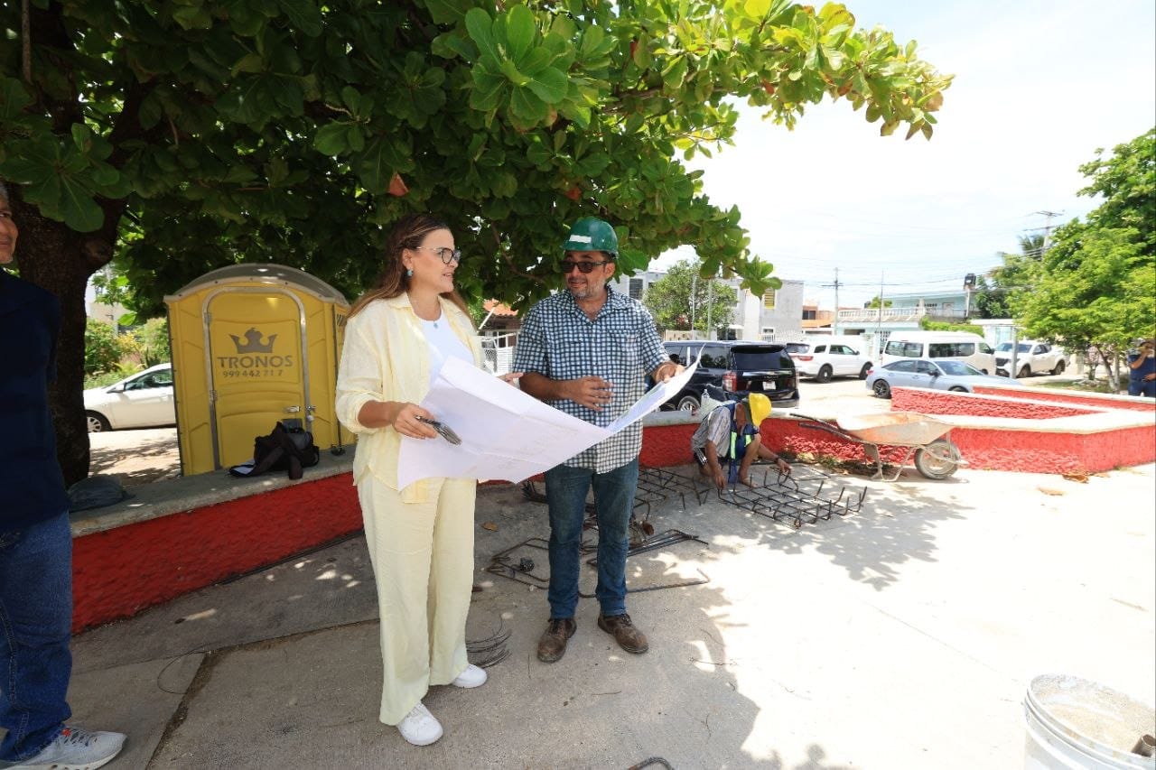 Cecilia Patrón supervisa obras de mejoramiento urbano