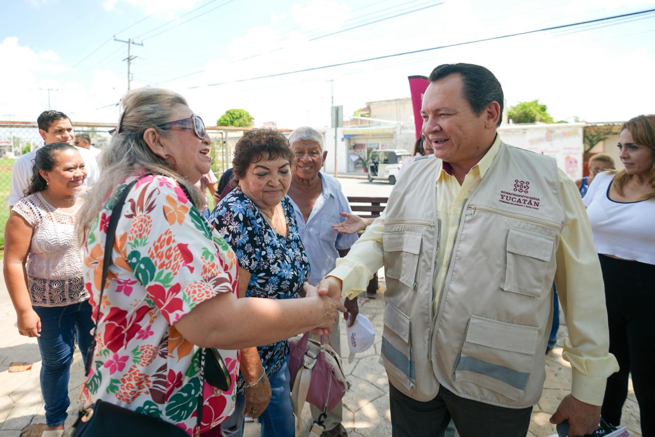 Renacimiento Maya lleva bienestar a familias de Mérida con la modernización de espacios públicos