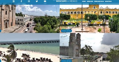 Yucatán incorpora cuatro destinos a transmisiones en tiempo real de Webcams de México