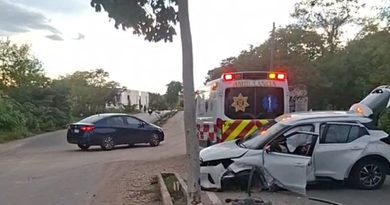 APARATOSO ACCIDENTE DEJA A JOVEN LESIONADA EN PIEDRA DE AGUA