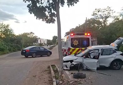 APARATOSO ACCIDENTE DEJA A JOVEN LESIONADA EN PIEDRA DE AGUA