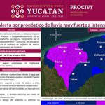 ALERTAN POR LLUVIAS EN YUCATÁN DEL 7 AL 10 DE OCTUBRE